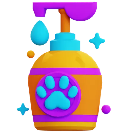 Shampoo para animais de estimação  3D Icon