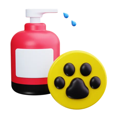 Shampoo para animais de estimação  3D Icon