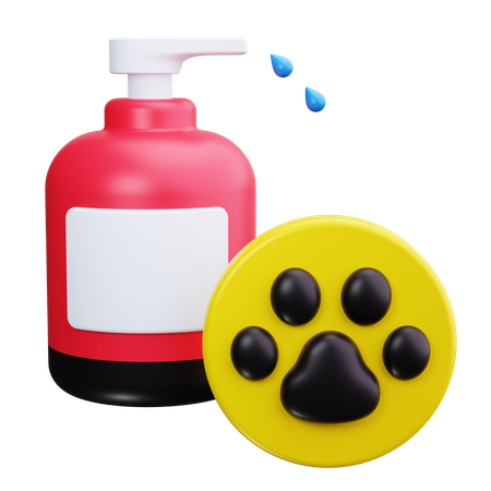 Shampoing pour animaux de compagnie  3D Icon