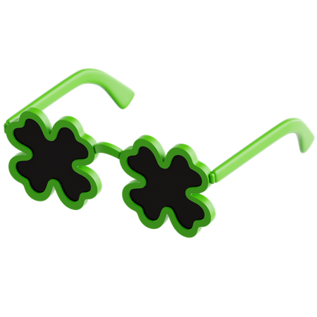 샴록 안경  3D Icon