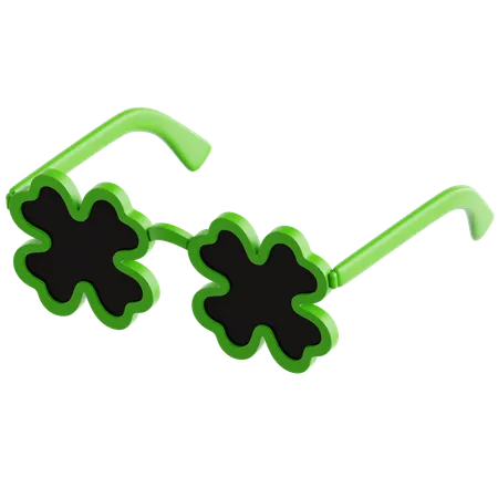 샴록 안경  3D Icon