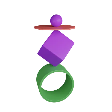 Shape balance  3D Icon