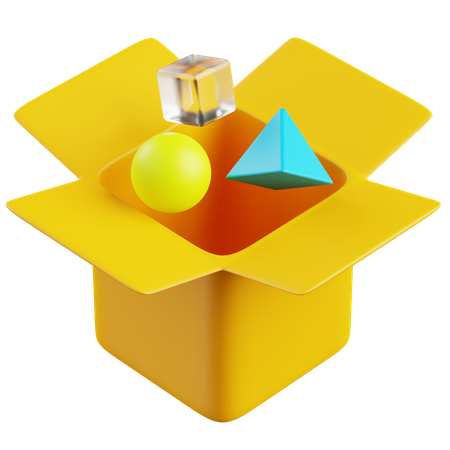 Shape Box  3D Icon