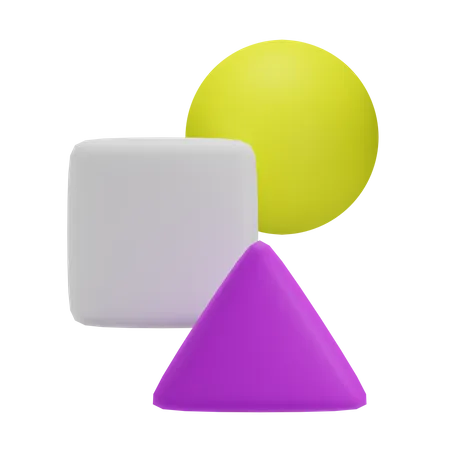 Shape Design 3D Icon