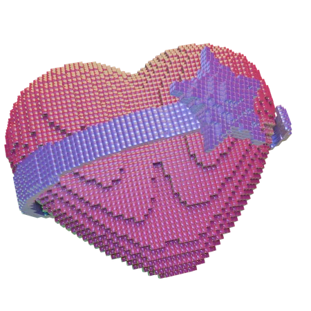 Shape Heart With Ring  3D Icon