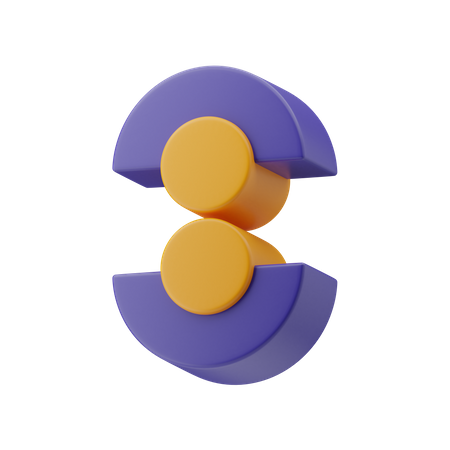 Shape Number Eight  3D Illustration