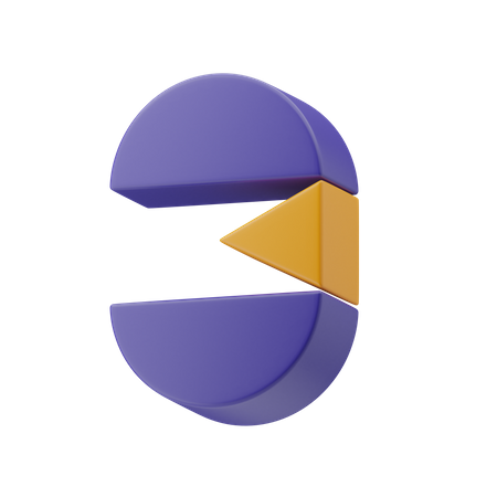 Shape Number Three  3D Illustration