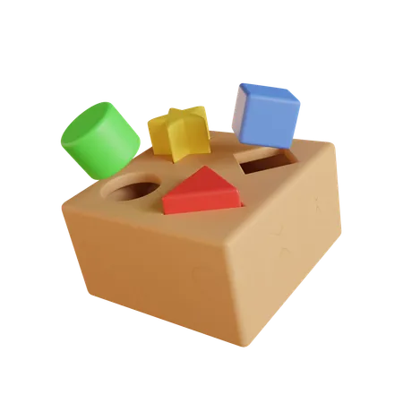 Shape Sorting Cube  3D Icon