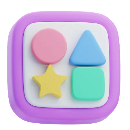 Shape Toy  3D Icon