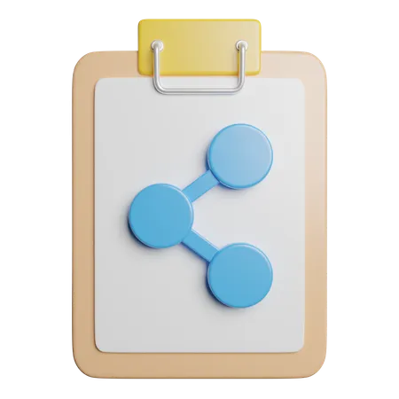 Share Data File 3D Icon