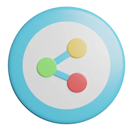 Share Network Connection 3D Icon