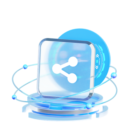 Share  3D Icon