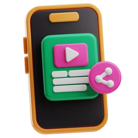 Share  3D Icon