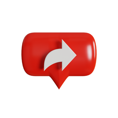 Share Arrow  3D Icon