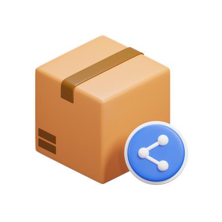 Share Box  3D Icon