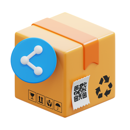 Share Box  3D Icon