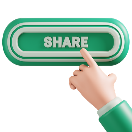 Share button  3D Icon