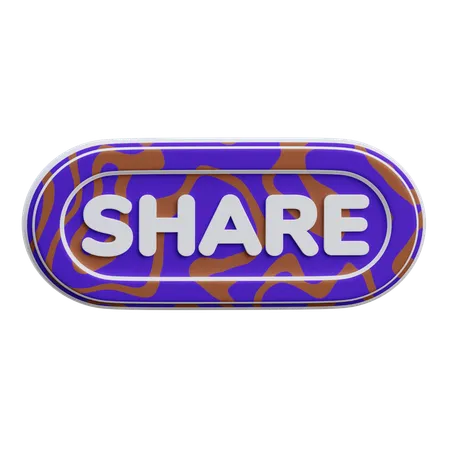 Share Button  3D Icon