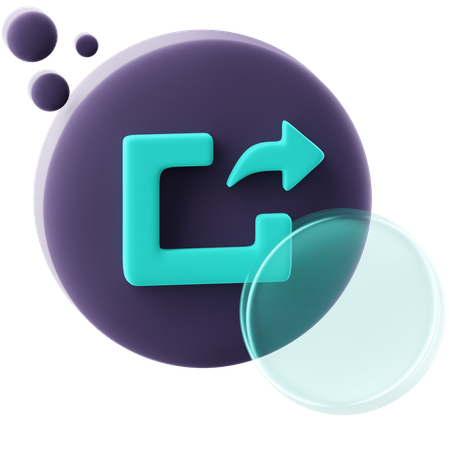 Share Button  3D Icon