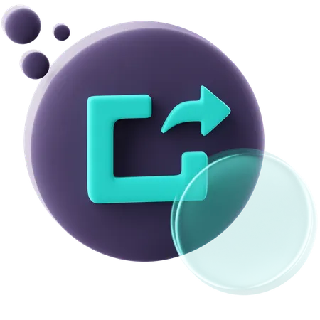 Share Button  3D Icon