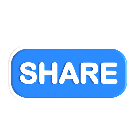 Share Button  3D Icon