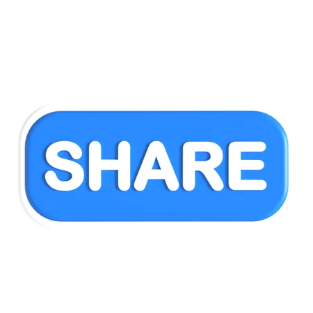 Share Button  3D Icon