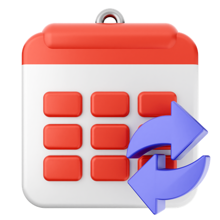 Kalender teilen  3D Icon