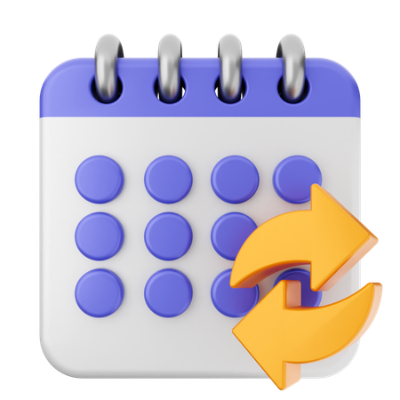 Kalender teilen  3D Icon