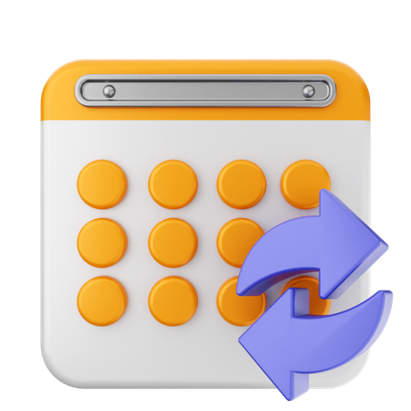 Kalender teilen  3D Icon