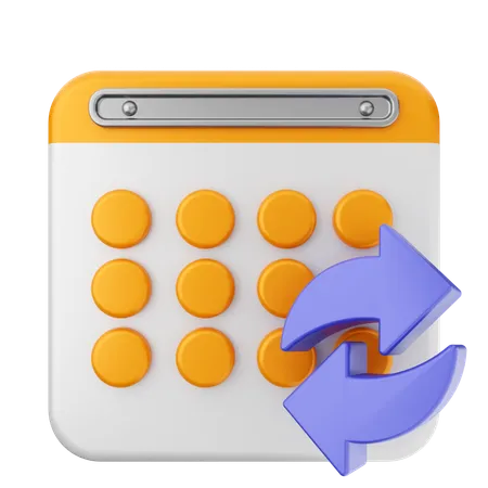 Kalender teilen  3D Icon