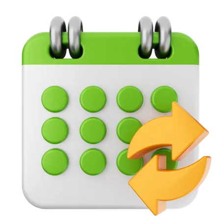 Kalender teilen  3D Icon