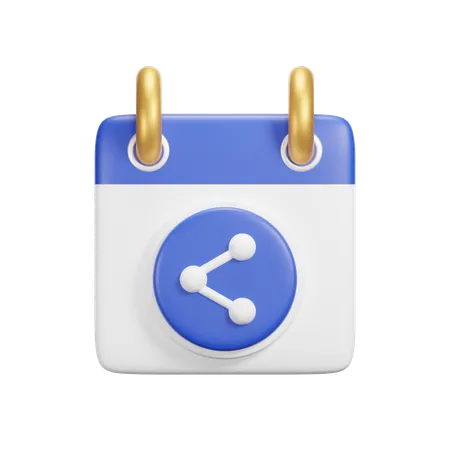 Share Calendar  3D Icon