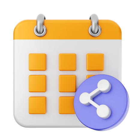 Share Calendar  3D Icon