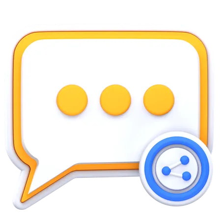 Share chat  3D Icon