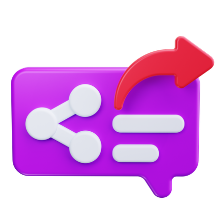 Share Chat  3D Icon