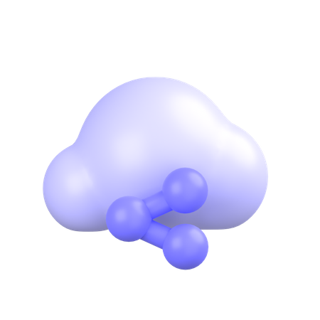 Share Cloud  3D Icon