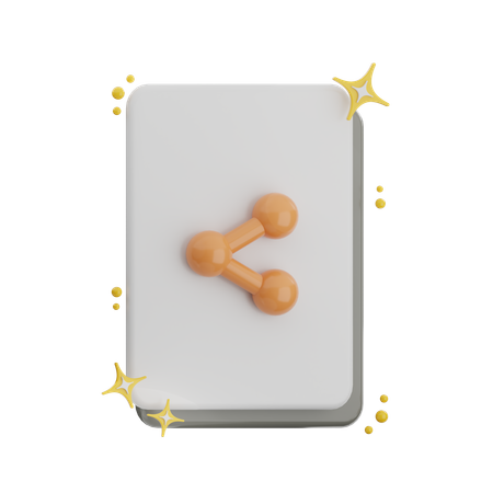 Share Document  3D Icon