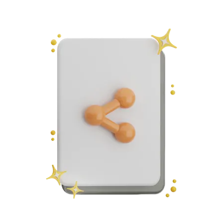 Share Document  3D Icon