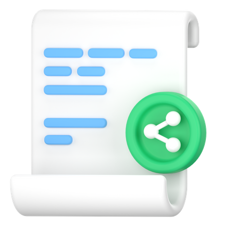 Share documents  3D Icon