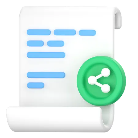Share documents  3D Icon