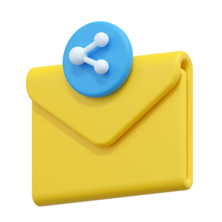Share email  3D Icon