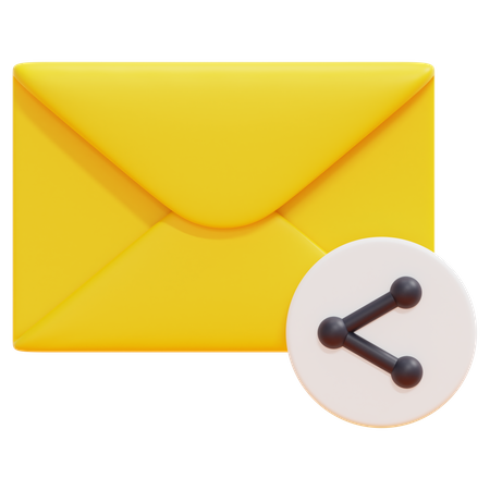 Share Email  3D Icon