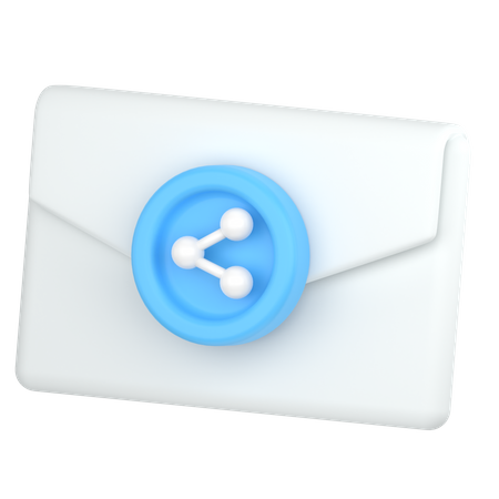 Share email  3D Icon