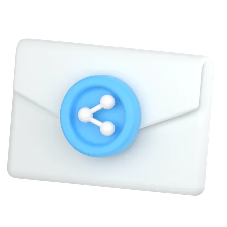 Share And Forward Email 3D Icon