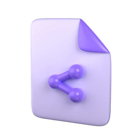 Share File  3D Icon