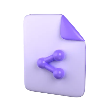 Share File  3D Icon