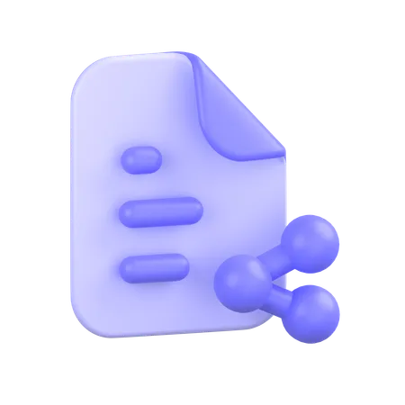 Share File  3D Icon