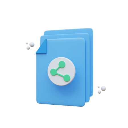 Share File  3D Icon