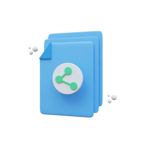 Share File  3D Icon