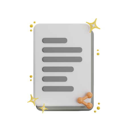 Share File  3D Icon